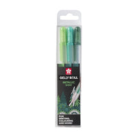 Гел моливи Sakura Gelly Roll METALLIC - 3 броя – forest