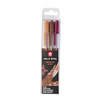 Гел моливи Sakura Gelly Roll METALLIC - 3 броя – nature