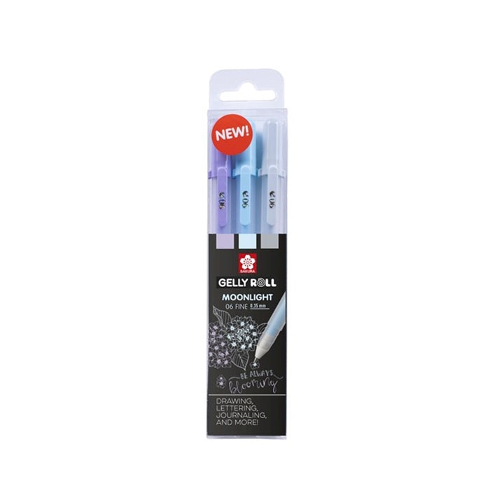 Гел моливи Sakura Gelly Roll MOONLIGHT - 3 броя – calm