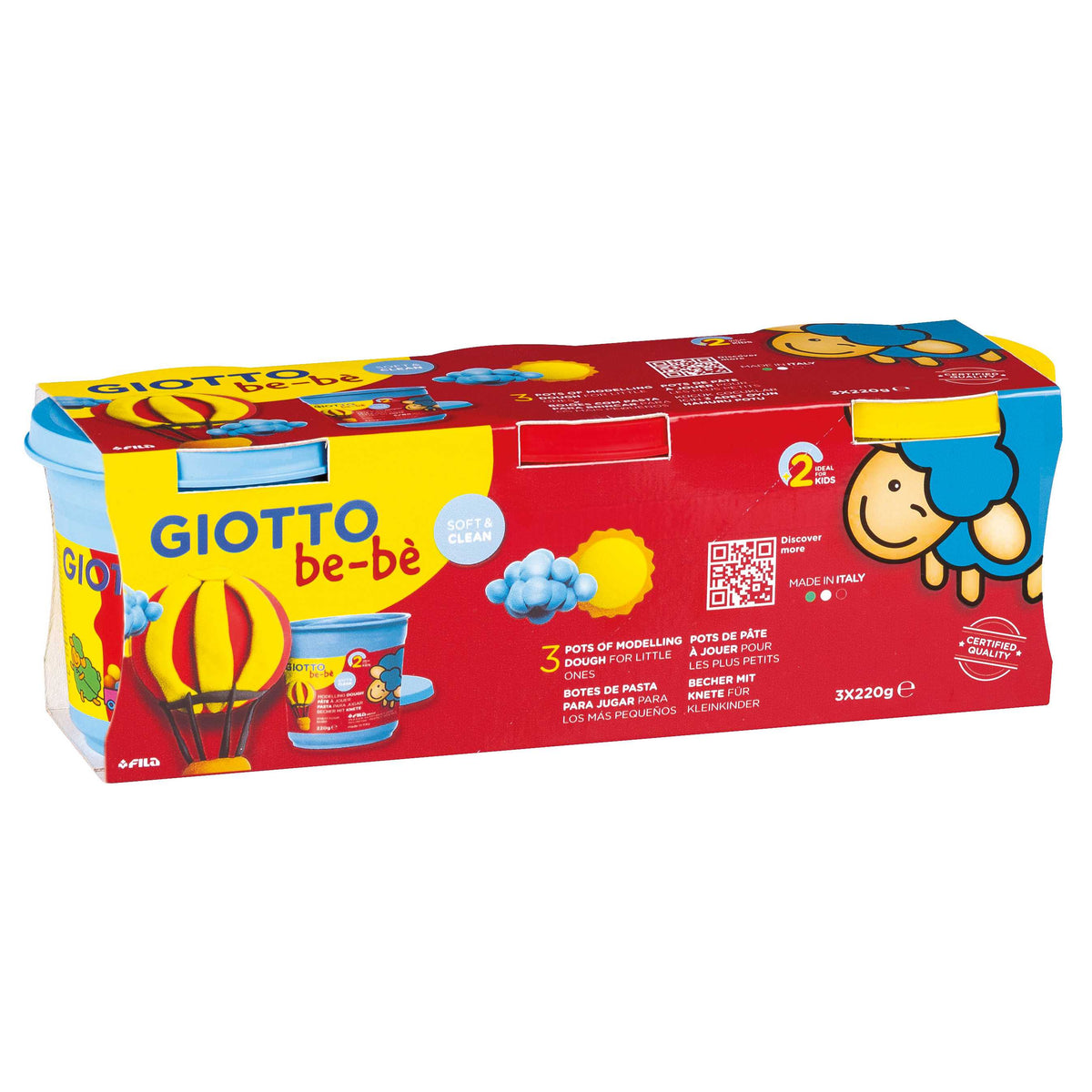 GIOTTO Be-Be мек моделин 3 x 220 g