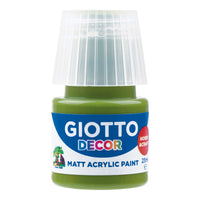 Giotto Decor матова акрилна боя 25 ml – маслинено зелена
