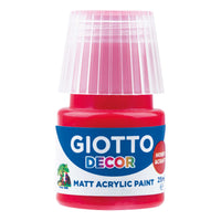 Giotto Decor матова акрилна боя 25 ml – скарлет червена