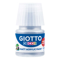 Giotto Decor матова акрилна боя 25 ml – сребърна