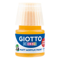 Giotto Decor матова акрилна боя 25 ml – тъмножълта