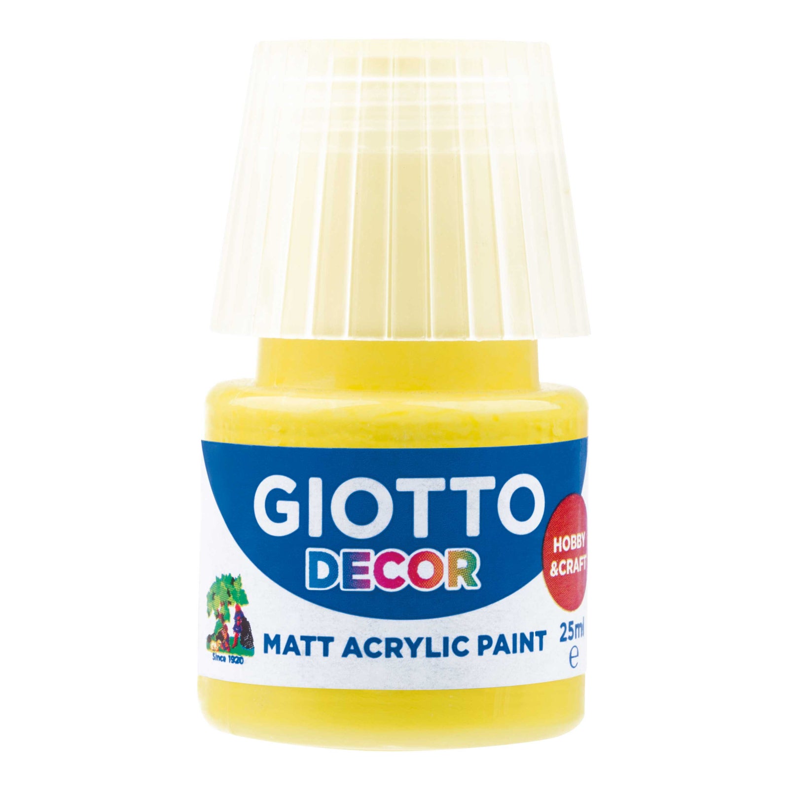 Giotto Decor матова акрилна боя 25 ml – жълта