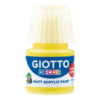 Giotto Decor матова акрилна боя 25 ml – жълта