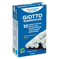 Бели безпрахови тебешири GIOTTO Robercolor 10 бр.