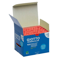 giotto robercolor безпрахови тебешири 100 бр. – червено