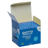 giotto robercolor безпрахови тебешири 100 бр. – синьо