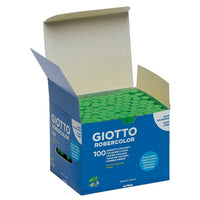 giotto robercolor безпрахови тебешири 100 бр. – зелено