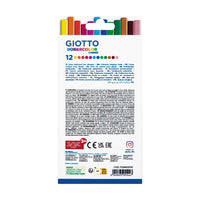 GIOTTO Robercolor Carré цветни квадратни безпрахови тебешири 12 бр.