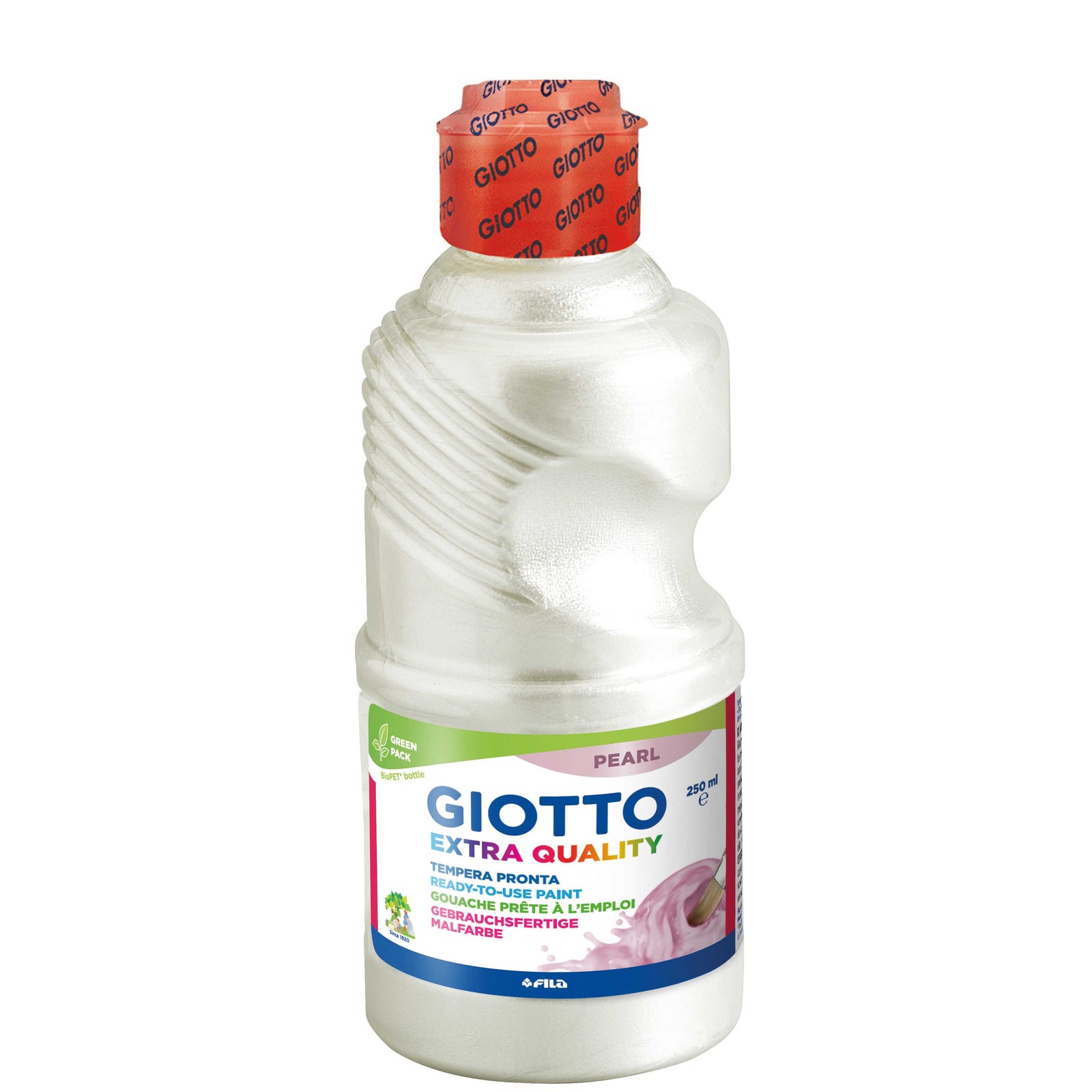 Перлена темперна боя Giotto 250 ml – бяла