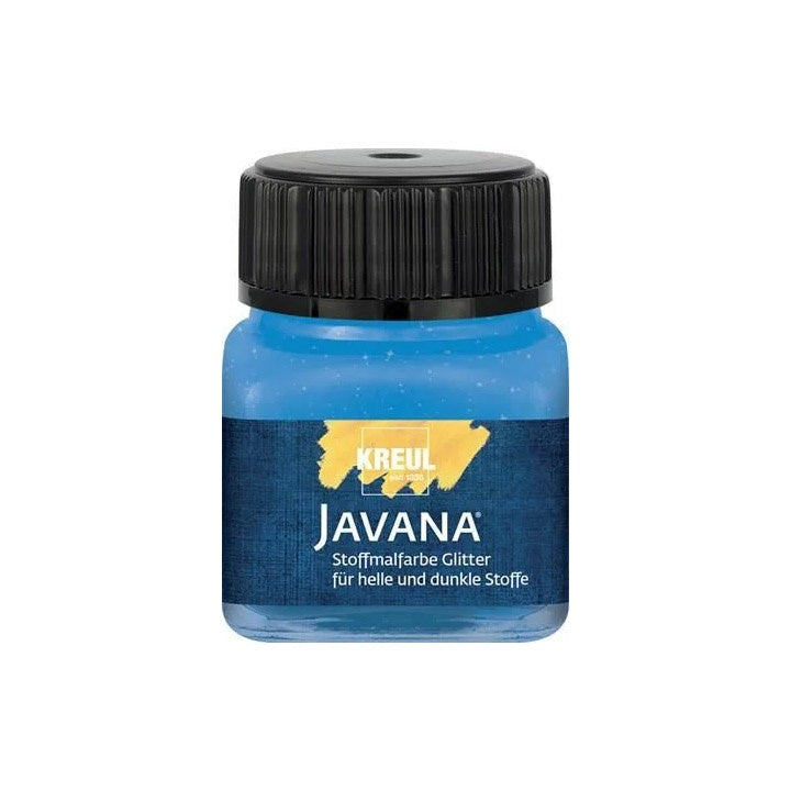 Javana Glitter текстилна боя 20ml – сапфирено синьо