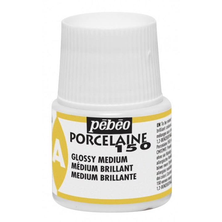 Glossy medium Porcelain 150 за бои за порцелан Pebeo 45 мл — изображение 1