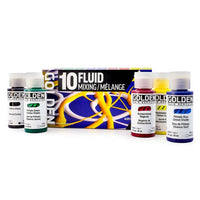 GOLDEN Fluid комплект акрилни бои Mixing 10 × 30 ml