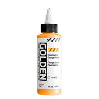 GOLDEN High Flow флуоресцентна акрилна боя 118 ml – 8506 Оранжево-жълт