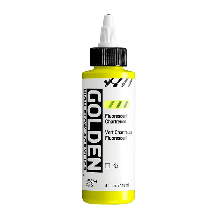 GOLDEN High Flow флуоресцентна акрилна боя 118 ml — изображение 6