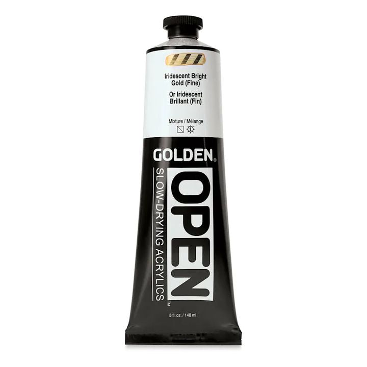 GOLDEN OPEN Бавносъхнеща преливаща акрилна боя 148 ml — изображение 3