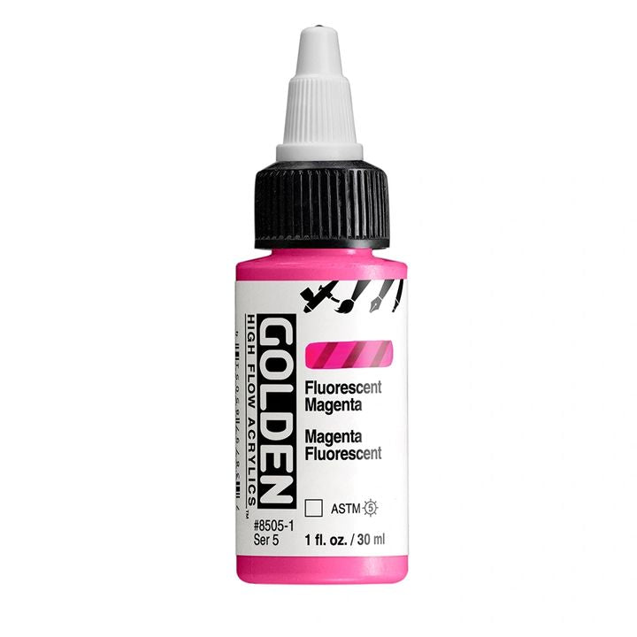 GOLDEN Висококачествена флуоресцентна акрилна боя 30 ml – 8505 Магента