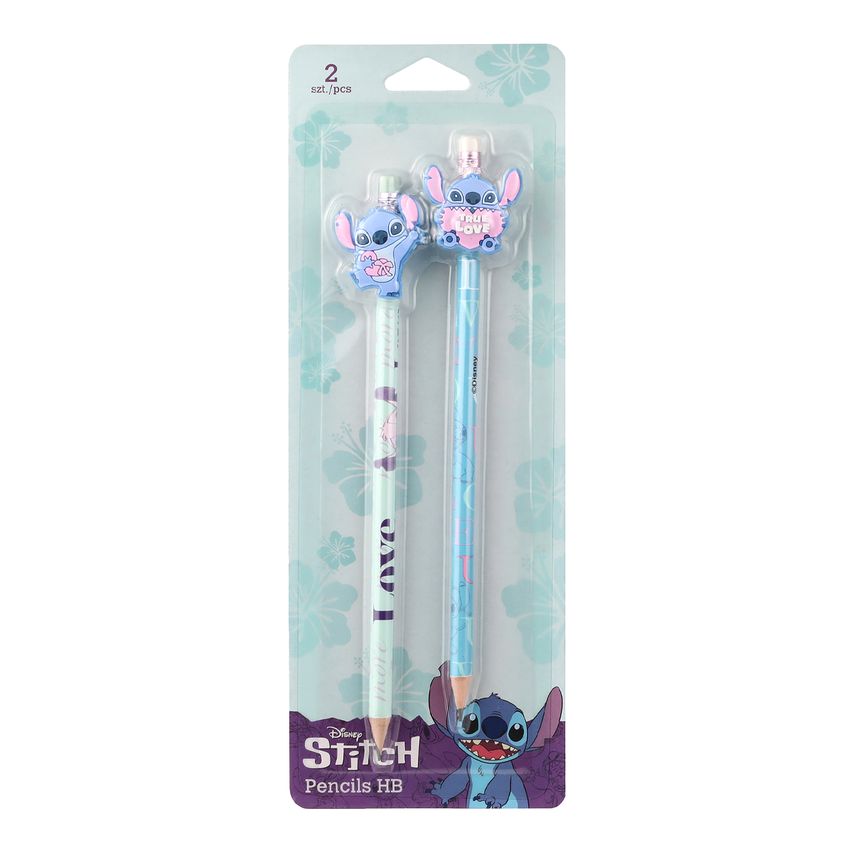 Графитен молив Colorino Stitch Pastel с бяла гумичка