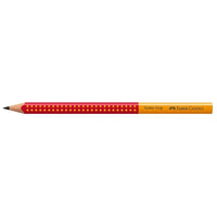 Графитен молив Faber - Castell Jumbo Grip – червена