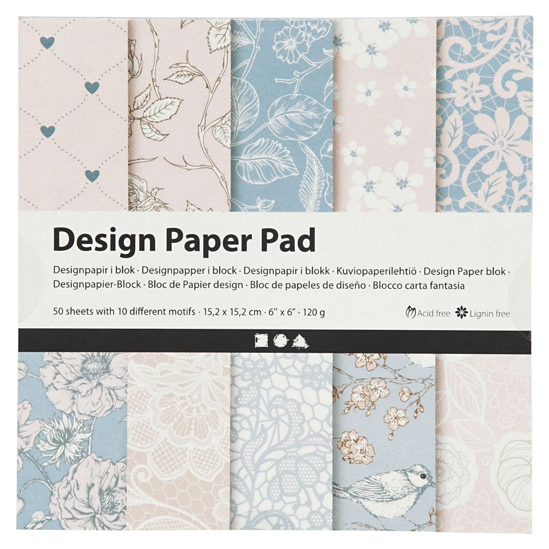 Хартия за scrapbooking Rose 15,2 x 15,2 см - 50 листа — изображение 1