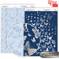 Хартия за скрапбукинг Butterflies A4 | различни нюанси — изображение 3