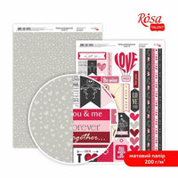 Хартия за скрапбукинг Love A4 | различни мотиви — изображение 9