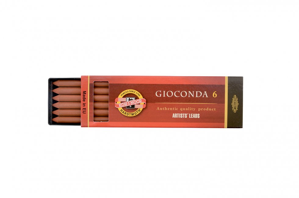Художествена тебешир GIOCONDA червено-кафяво Russet сепия - 6 бр. — изображение 1