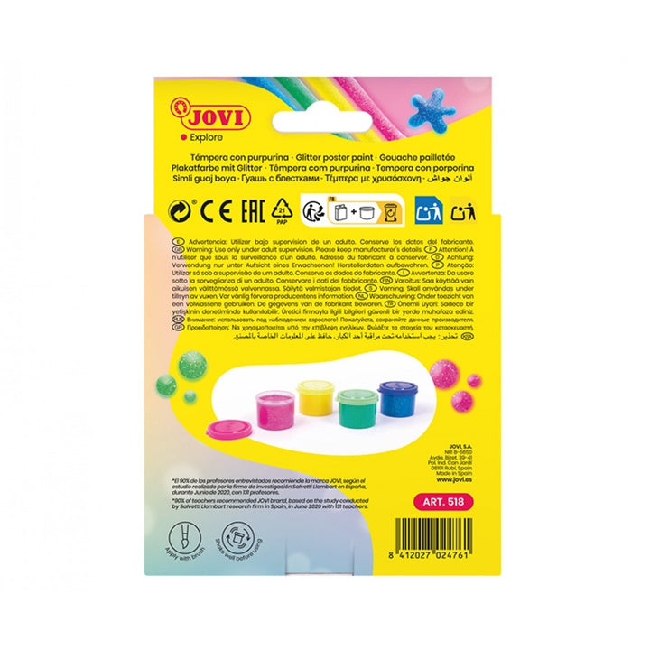 JOVI блестящи темперни бои 4x35 ml — изображение 4