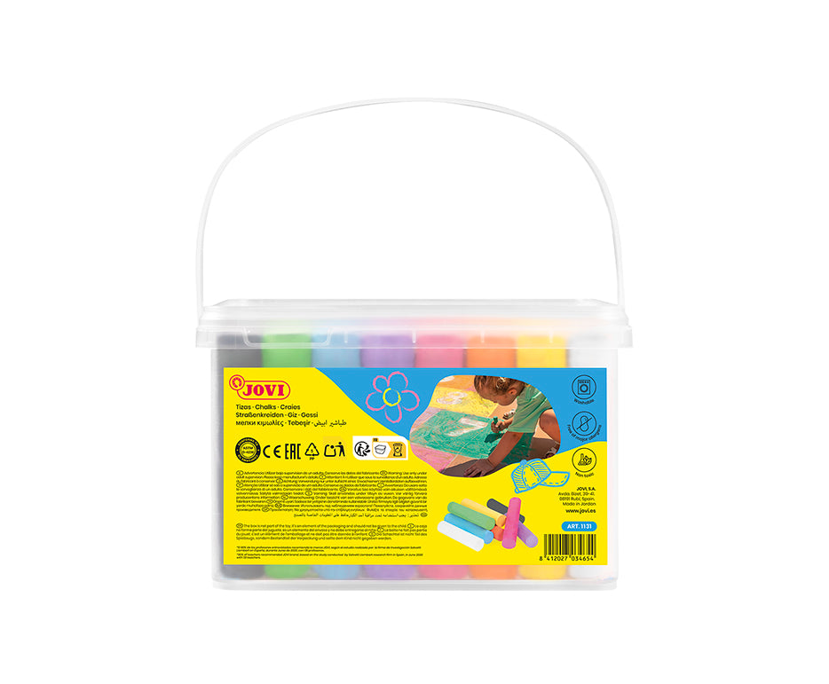 Тебешири за асфалт JOVI jumbo 48 бр. цветни