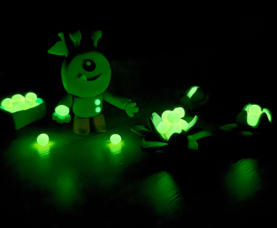 JOVI Glow натурален пластилин 10 x 15 g – 8 цвята + 2 светещи на тъмно