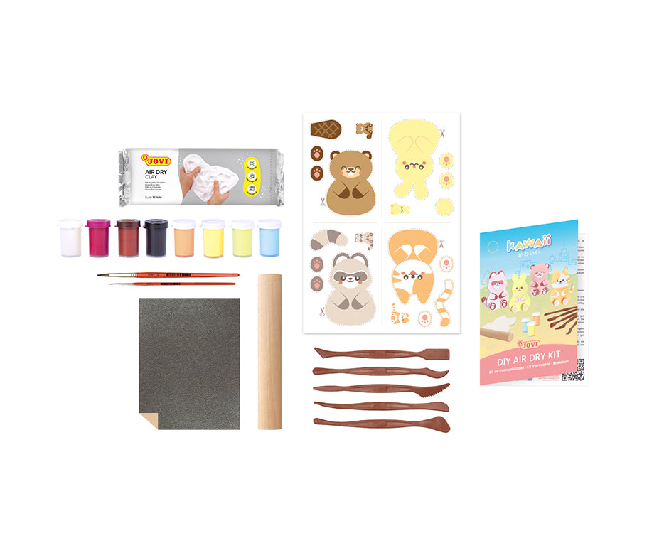 Комплект за моделиране Jovi Kawaii Kraft Животни – 23 бр.