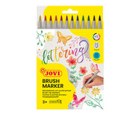 JOVI Lettering акварелни флумастери с връх четка 12 бр.