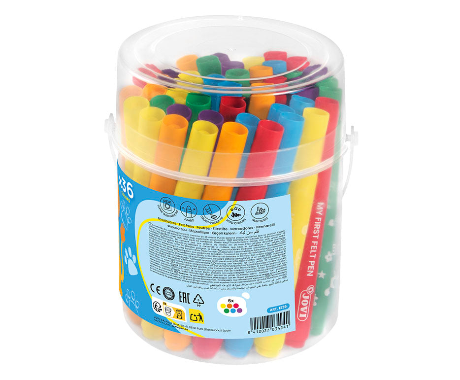 Детски флумастери JOVI My First Jumbo 36 бр. – 6 цвята