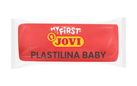 Мек натурален пластилин Jovi My First 10 x 38 g червен в кофичка