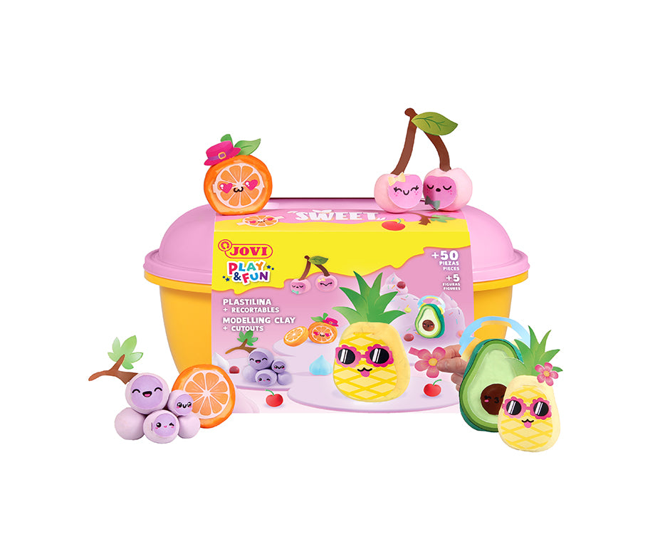 JOVI Play&Fun натурален пластилин в куфарче Sweet – 50 бр.