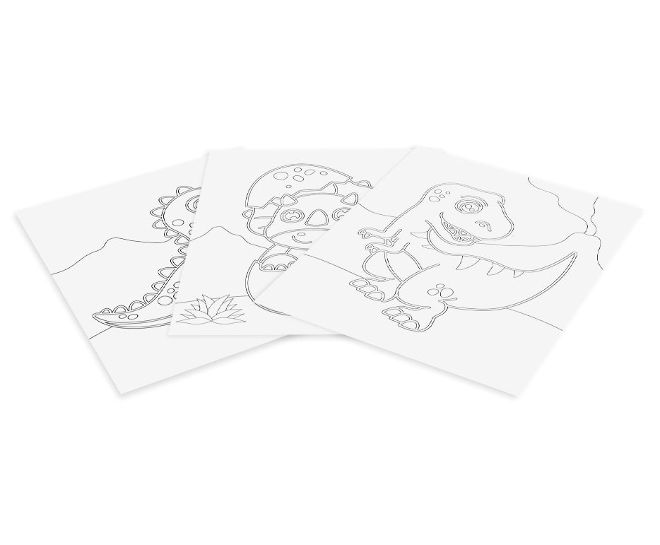 JOVI Play&Fun комплект за рисуване с пясък 12 бр. Dinosaurs