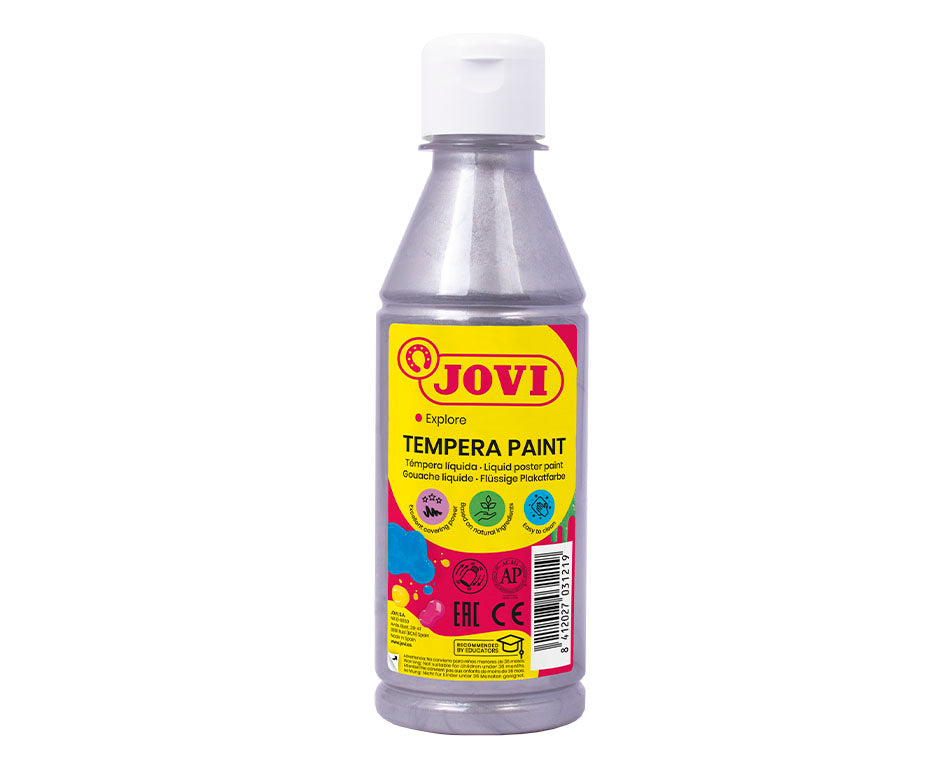 Металикова темперна боя JOVI Premium 250 ml - сребърна