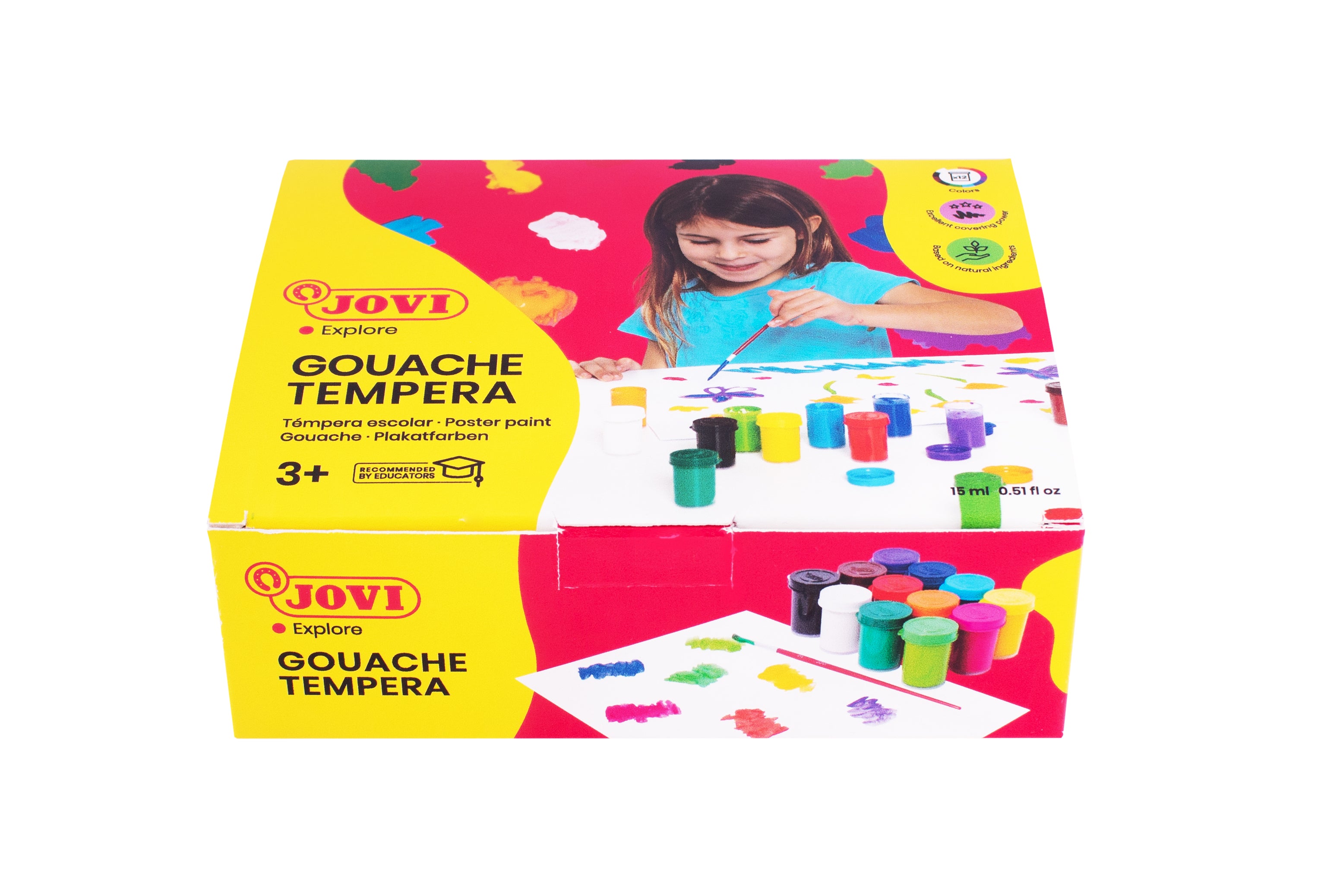 JOVI Premium темперни бои 12 x 15 ml с четка