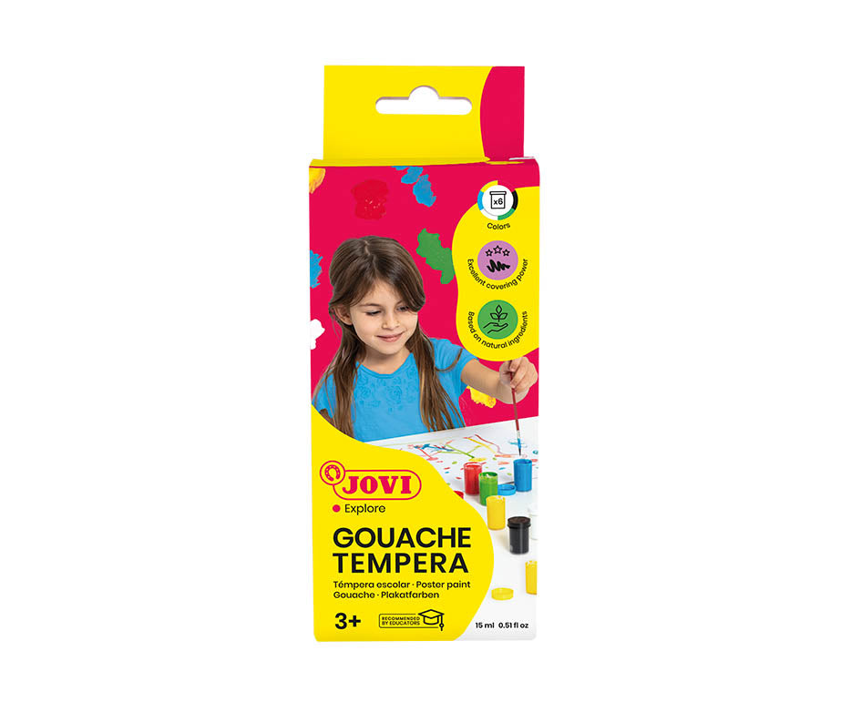 Темперни бои JOVI Premium 6 x 15 ml с четка