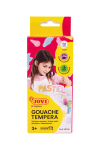 Пастелни темперни бои JOVI Premium 6 x 15 ml с четка