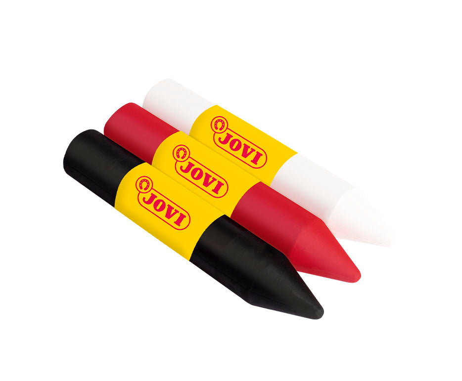 JOVI комплект бои за лице под формата на стик 3 x 5,6 g - червен, бял и черен