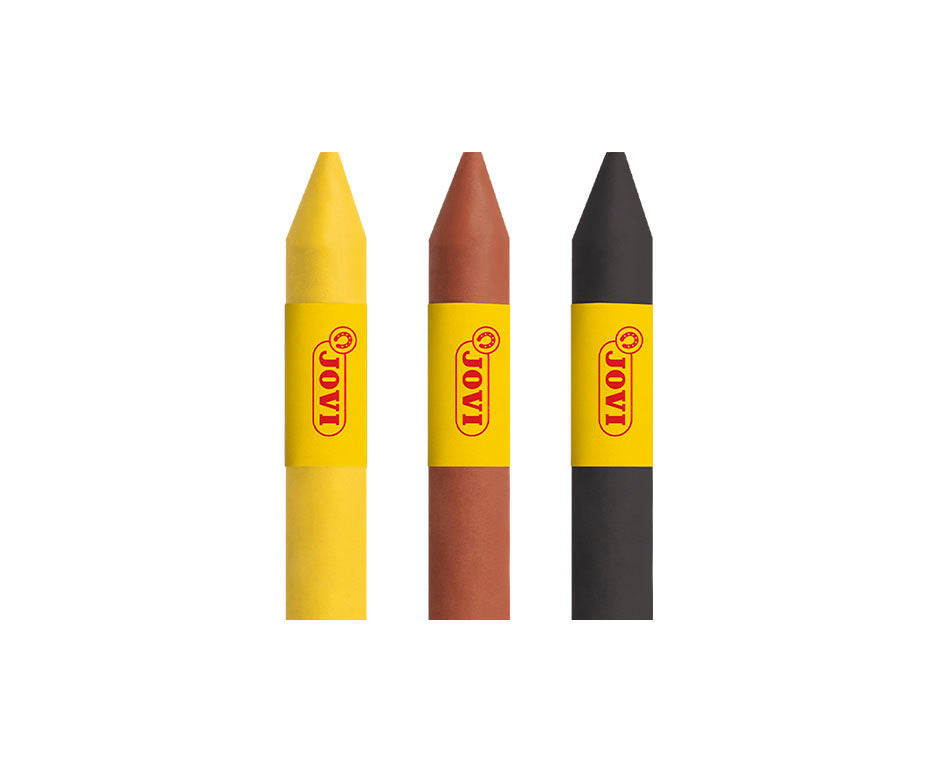 JOVI комплект бои за лице под формата на стик 3 x 5,6 g - жълт, кафяв, черен