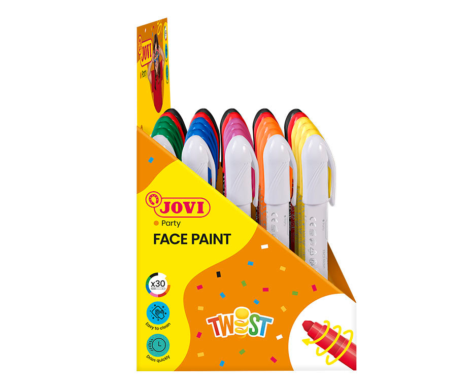 JOVI Twist комплект бои за лице под формата на стик дисплей 30 бр.