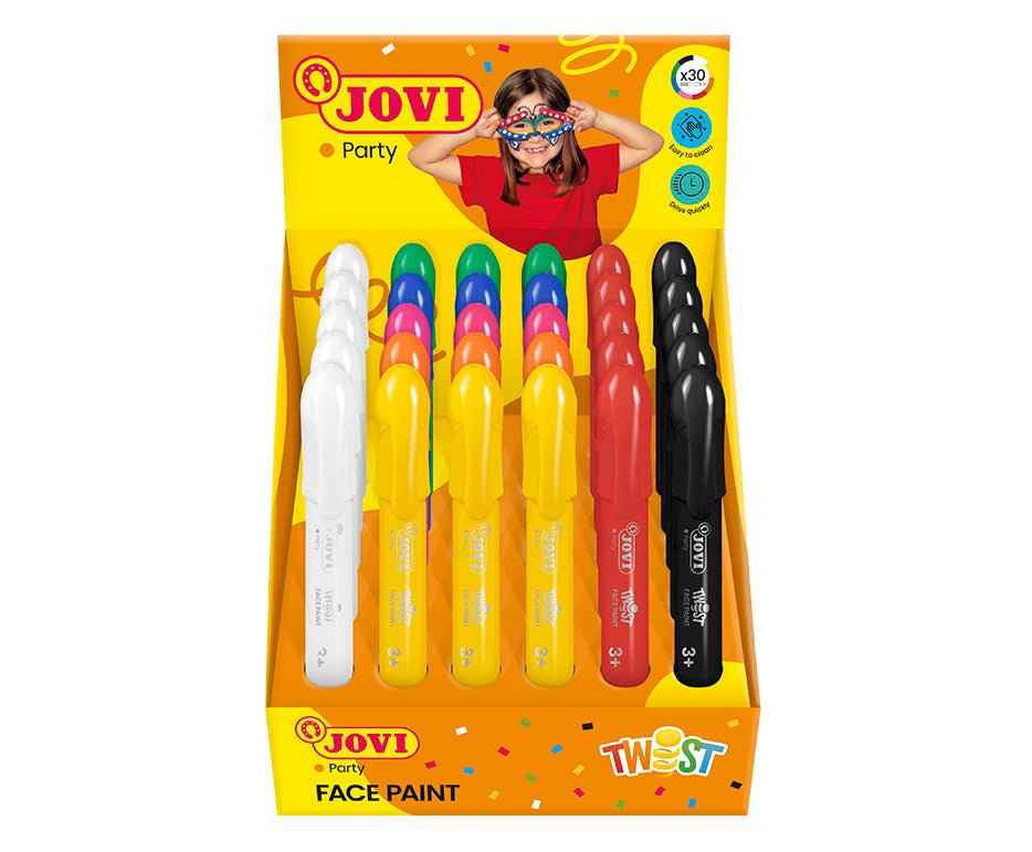 JOVI Twist комплект бои за лице под формата на стик дисплей 30 бр.