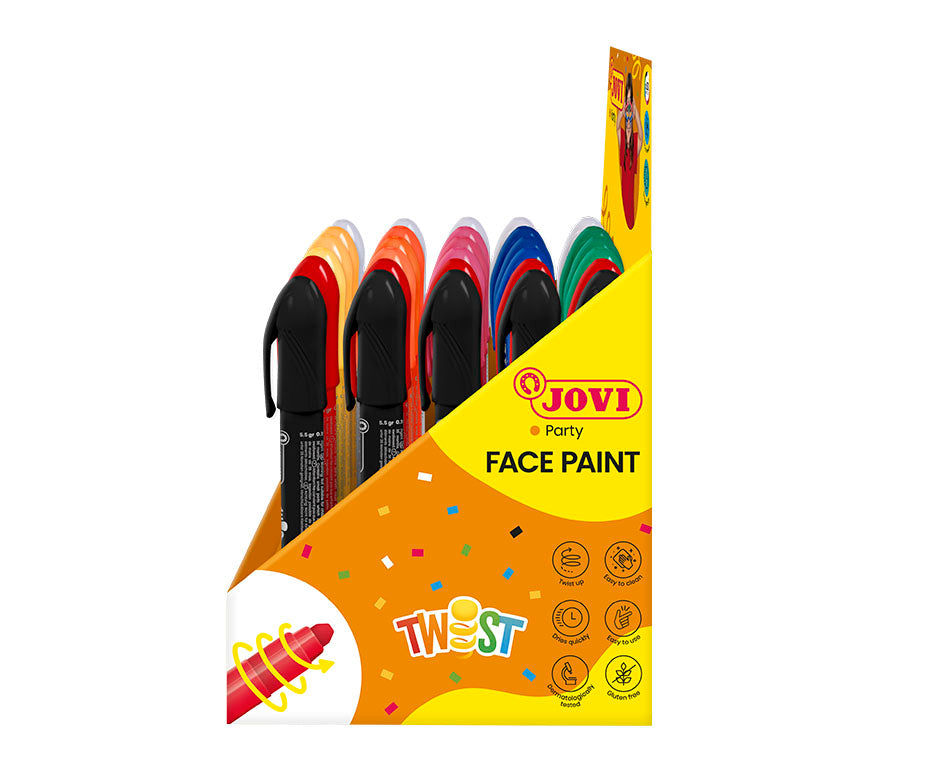 JOVI Twist комплект бои за лице под формата на стик дисплей 30 бр.