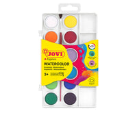 JOVI водни бои ø 22 mm – 12 цвята с четка