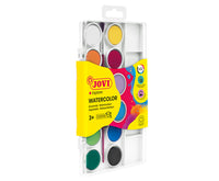 JOVI водни бои ø 22 mm – 12 цвята с четка