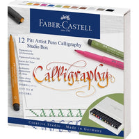 Калиграфски флумастери Faber-Castell Pitt - studio box 12 броя — изображение 1